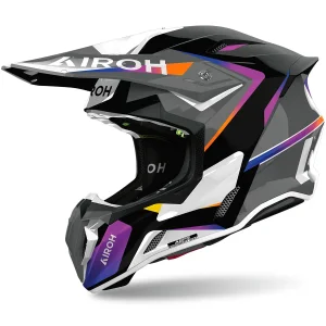 Capacete Airoh Twist 2.0 Lift Azure Fosco Amarelo/Azul - Spinelli